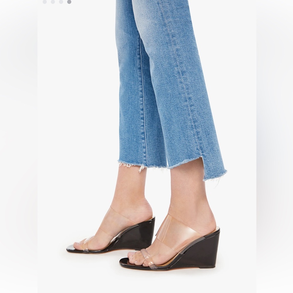 Mother Denim  - Insider Crop Step Fray - Out Of The Blue - Picture 3 of 8